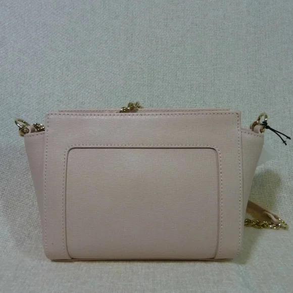 NEW FURLA Pink Leather Mini Ginevra Small Crossbody Bag AUTHENTIC FURLA MINI BAG